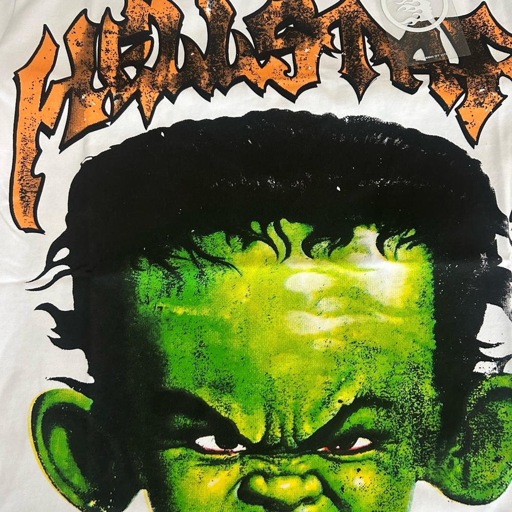 Graphic Tee with Green Monster Design
